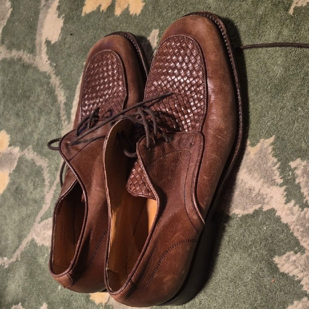 Bally Dark Brown Leather Men's Oxfords - Picture 4 of 8